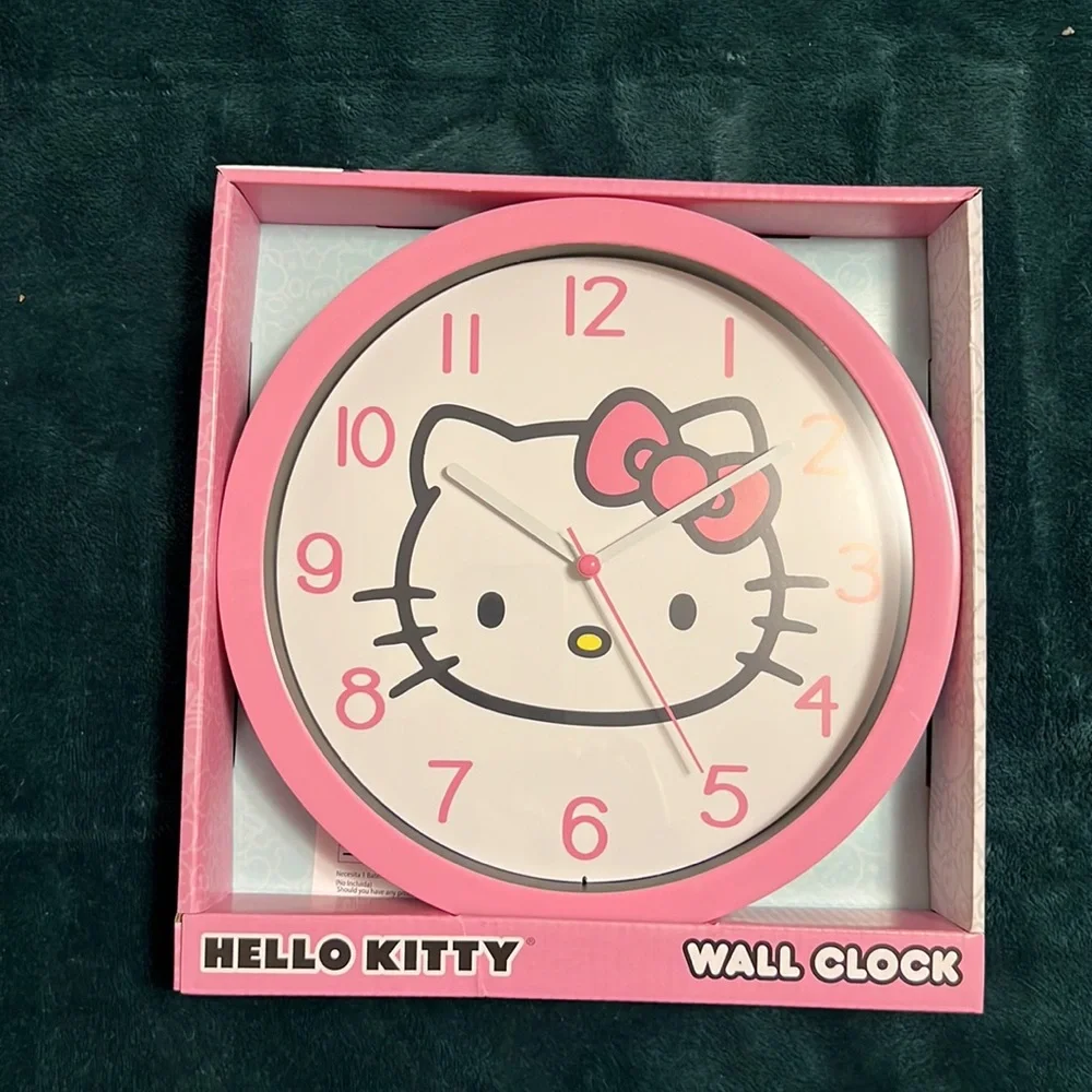 Hello Kitty 10” wall clock, New in original packaging